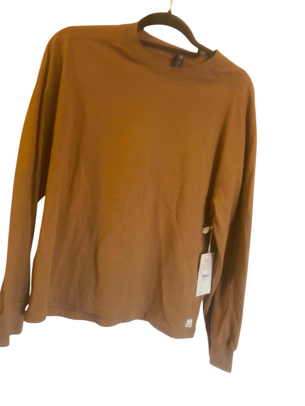 NWT Vuori L/S Heavyweight Cotton Tee ACORN Size Small